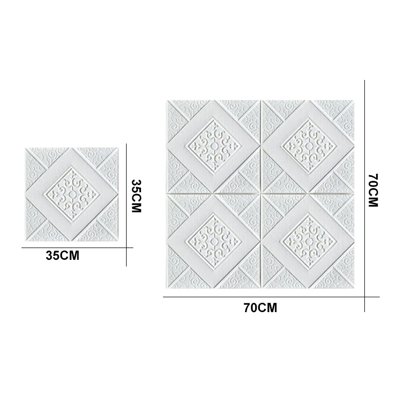 70x7 0/35x35 см 3D пенопластовые настенные наклейки на крышу самоклеящиеся потолочные