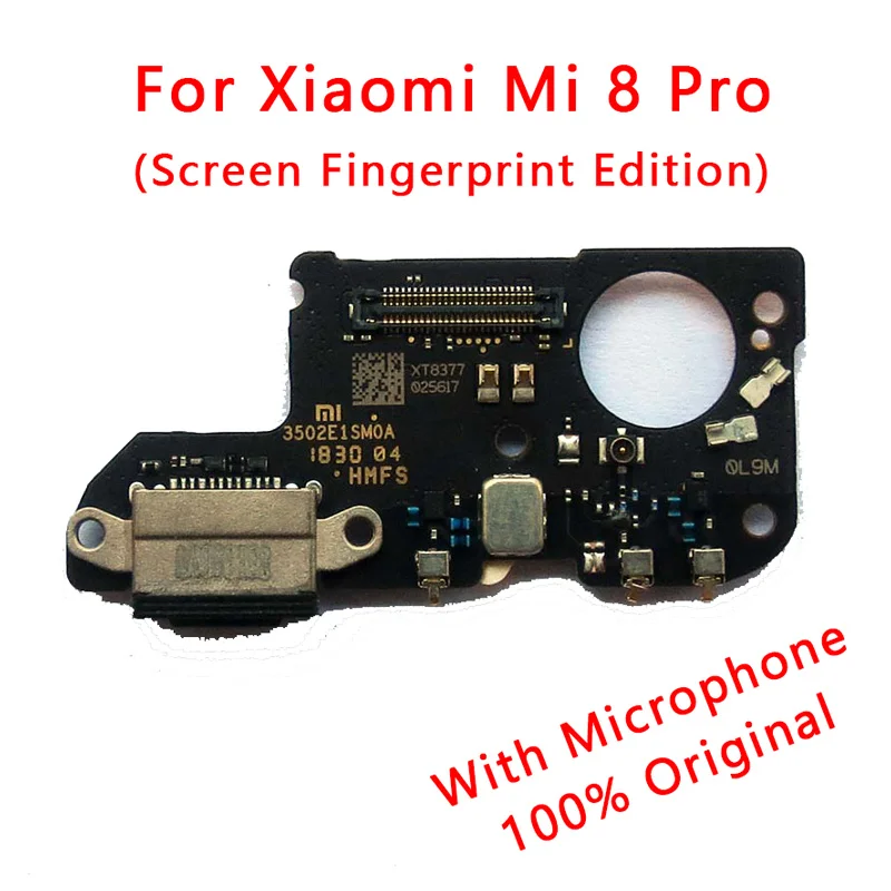 Для xiaomi mi 8 плата зарядки xiaomi mi 8 запасные части mi 8 pro зарядный порт usb плата mi 8 pro usb зарядное устройство часть