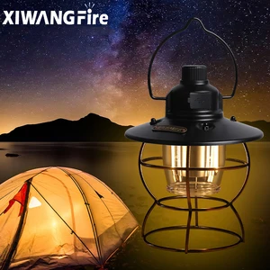 portable lantern 50w usb rechargeable led bulb portable light outdoor camping light household 3 modes power bank flashlight free global shipping