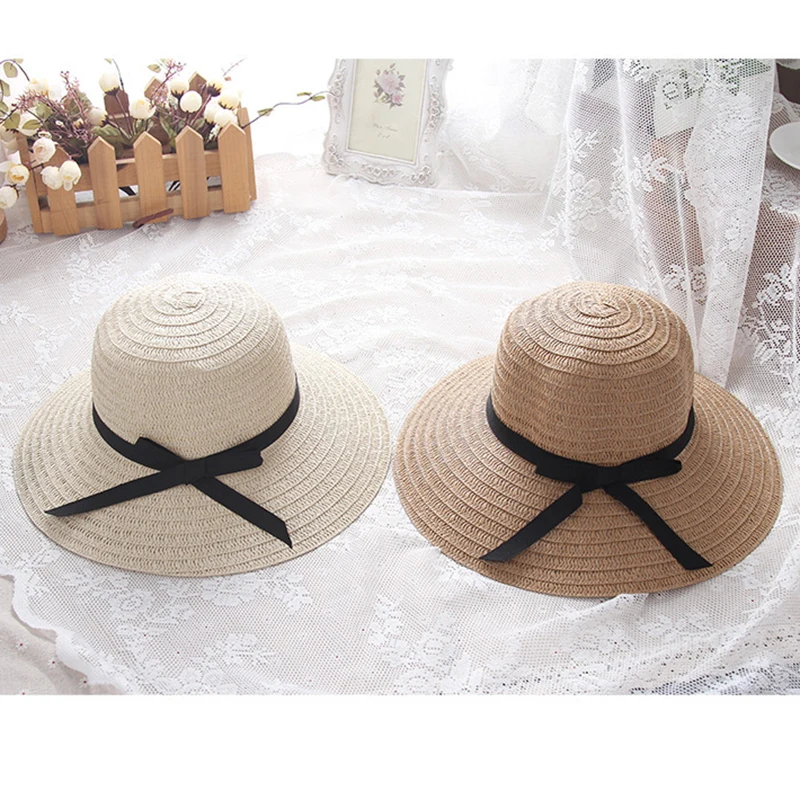 Шляпа женская Соломенная с широкими полями модная Панама козырьком стильная