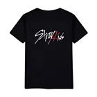 Новая летняя детская футболка в стиле K-POP для мужчин и женщин, футболка с надписью I Am WHO для фанатов альбома, топы с короткими рукавами в стиле хип-хоп