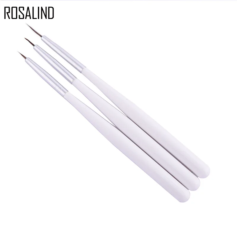 

ROSALIND 3pcs/set Nail Art Pencil Drawing Line Pen Nail Art Pen Brush Dotting Tools Nail Paint Striping Brush Manicure Tools