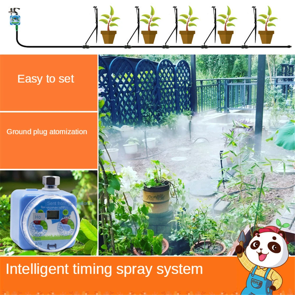 

B-LIFE Drip Irrigation Kits Garden Plant Watering Sprinkler System with Distribution Tubing Hose Adjustable Nozzles Automatic