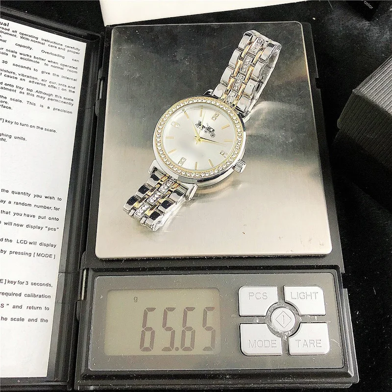 

YUNAO Jewelry Women's Compact Quartz Watch Trendy Style Bar Nail Six-Pin Scale Dial Trendy Fashion Female Quartz Watch