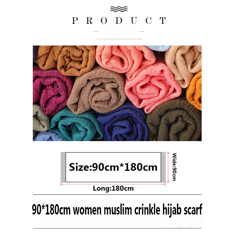 Женский мусульманский хиджаб мягкий хлопковый шарф хомут шали и накидки 90*180 см| |