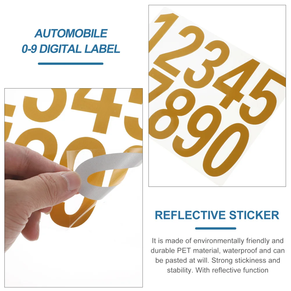 4 набора светоотражающие наклейки с цифрами для почтового ящика|Канцелярские