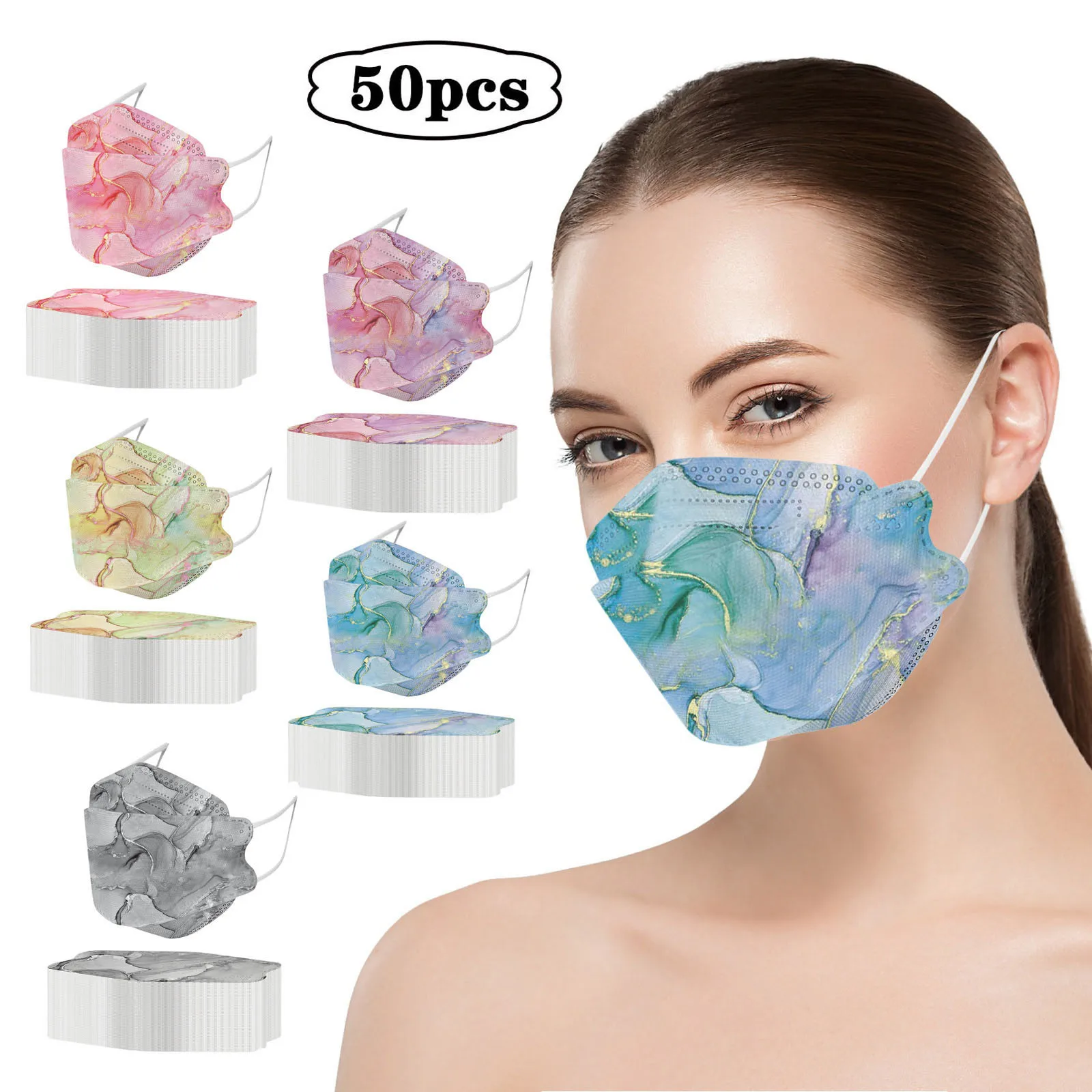 

50 шт., пылезащитные маски для лица, Pm2.5