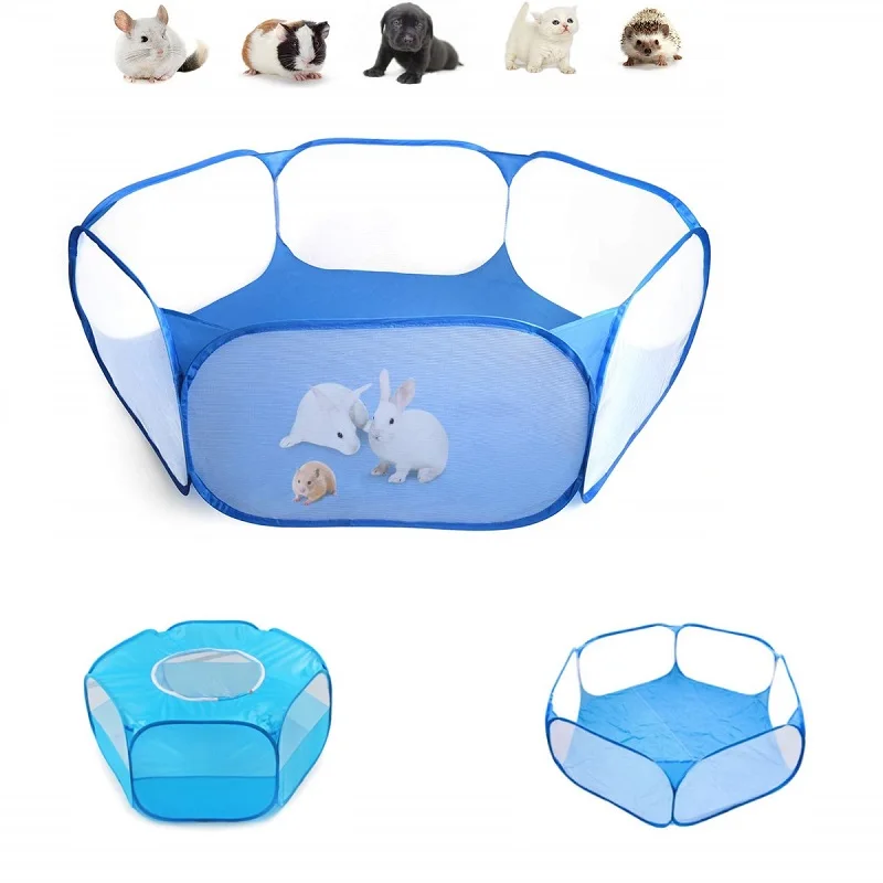 

Portable Dog Tent Playpen Folding Indoor Outdoor Small Animal Breathable Fence For Hamster Cat Rabbit Guinea Pig Pet Supplies