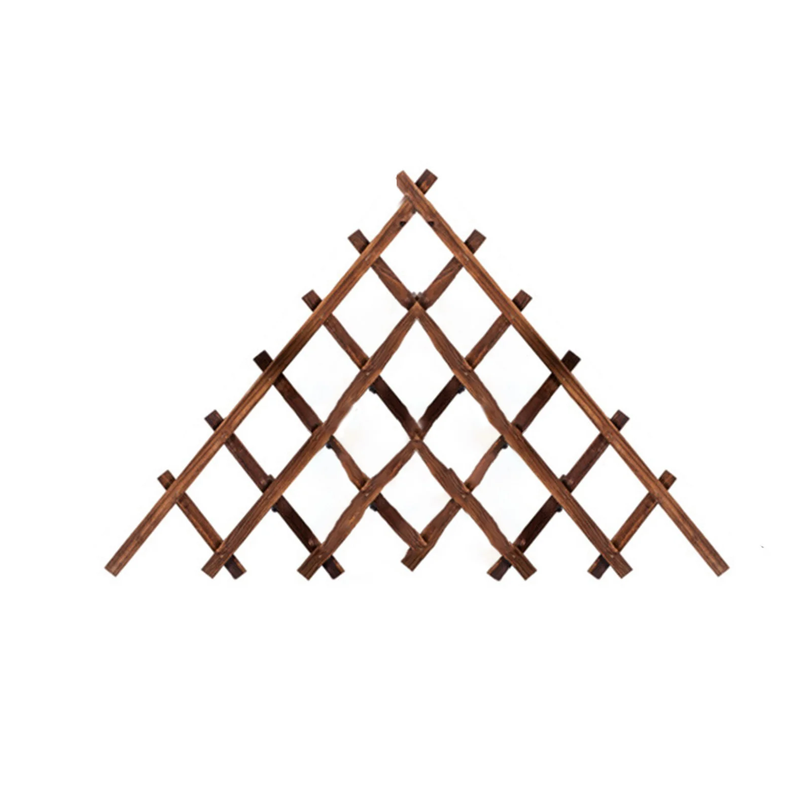 

Triangle Wooden Trellis Anti-corrosion Plant Climbing Lattices Trellis Living Room Wall Decorative Garden Fence Support