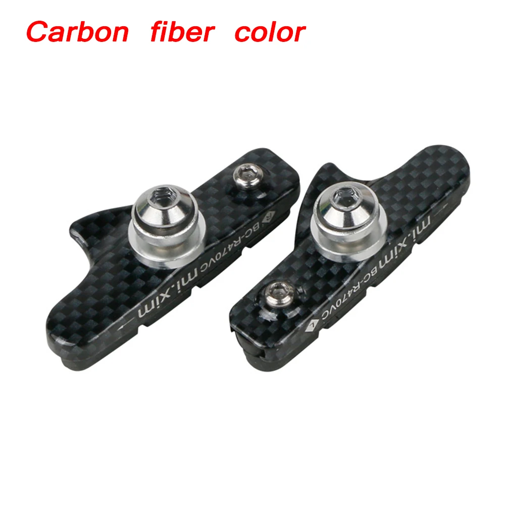 

MI.XIM 1 Pair Road Bike C-Brake Pads 55mm Aluminum Alloy Universal Bicycle Brake Pads Component Bike Accessories Cycling Parts