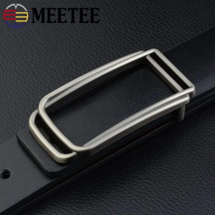 Meetee 1 шт. id32мм металлическая гладкая пряжка для мужчин модные джинсовые крючки