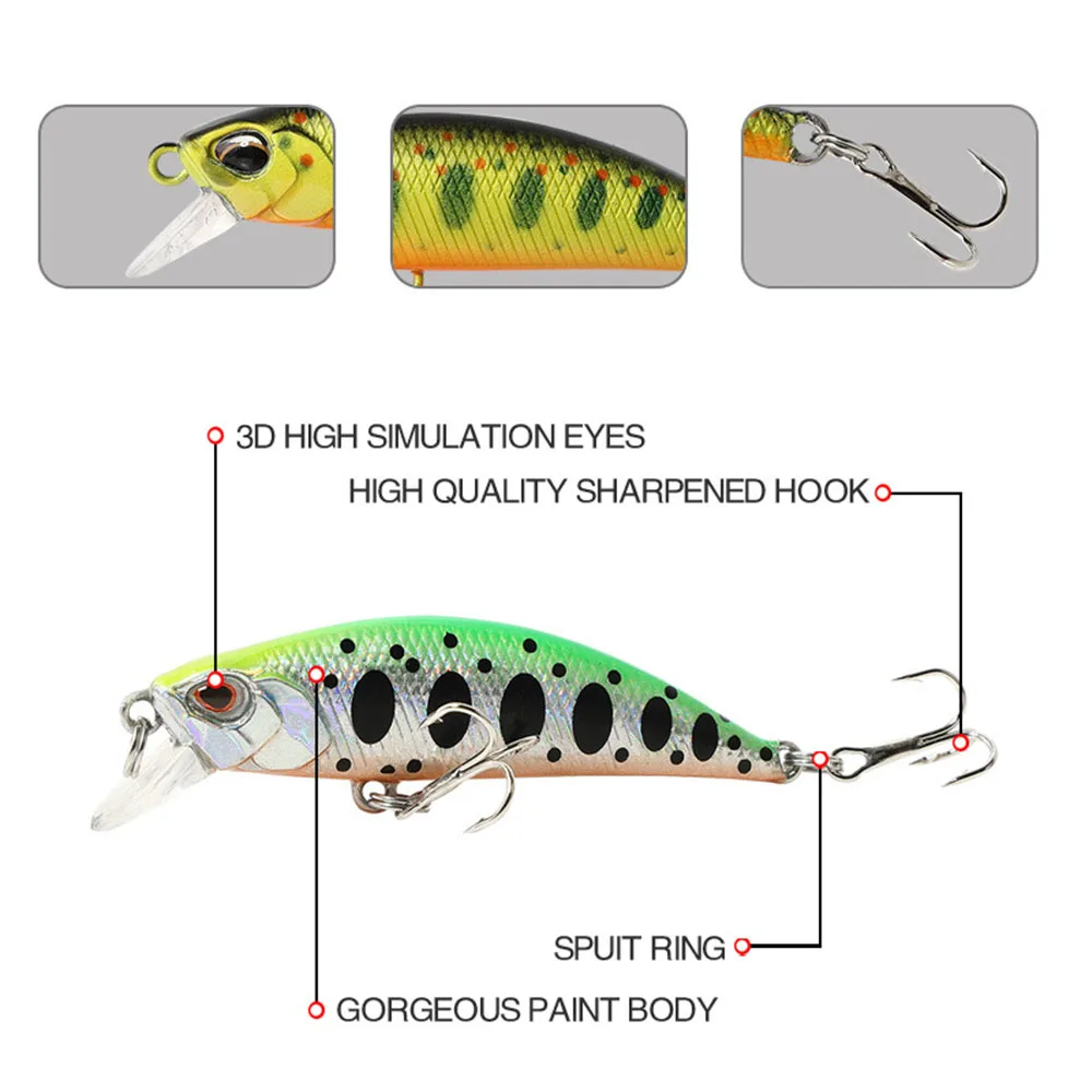 Вибрационная ныряющая рыболовная приманка 55мм/5г Бассовые приманки Принадлежности для ловли рыбы в соленой воде Бросание M45 на.