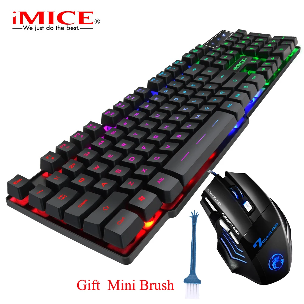 Клавиатура с RGB подсветкой 104 колпачков для клавиш и планшетов IMICE AN300 клавиатура