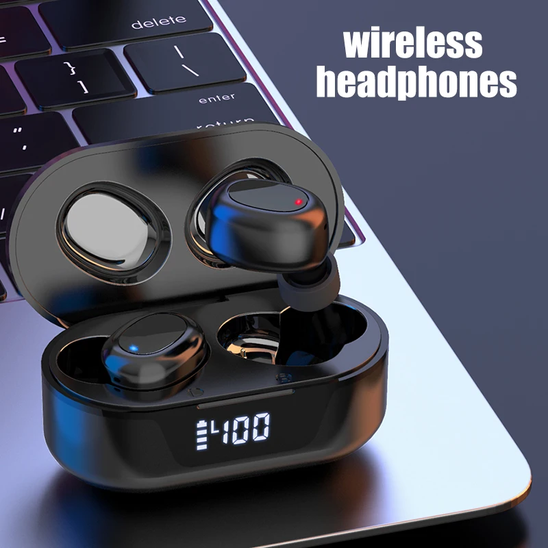 

Bluetooth 5.0 Wireless Earphones TWS Earbuds Headphones Noise Cancelling Bluetooth Sport Waterproof Wireless With Mic Headsets