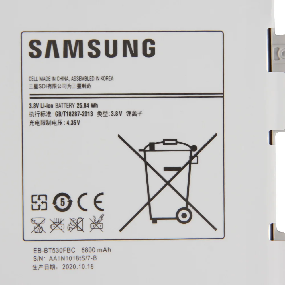 Samsung оригинальный планшетный аккумулятор EB BT530FBU/FBE BT530FBC для GALAXY Tab4 Tab 4 T531 T533 T535 T537 SM