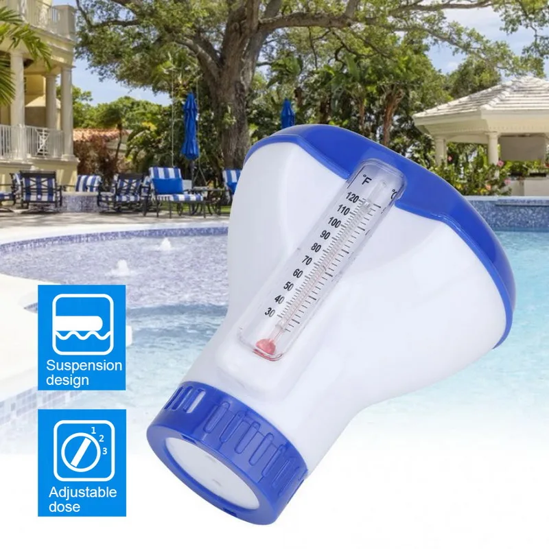 Pool Chemical Dispenser Chlorine 1.5in Bromine Holder For Swimming | Дом и сад