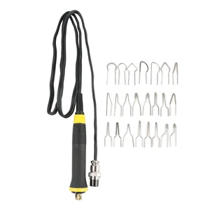 Ручка электрическая для пирографии, ручка для припоя, 23шт., для тыквы, досок, кожи, лая, 1шт.