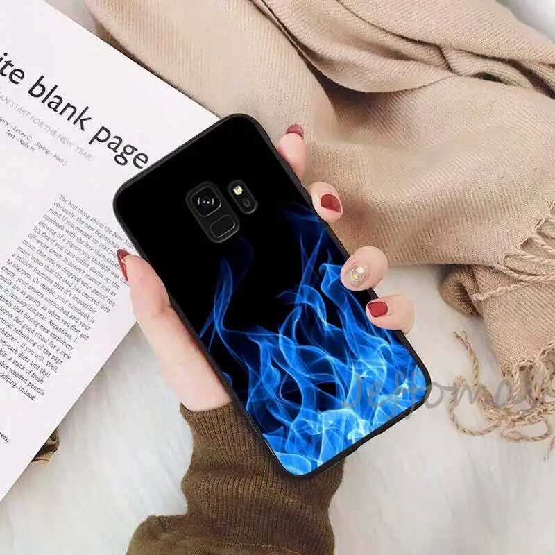 

Colorful Fashion flame Phone Cases For Samsung S6 S7 edge S8 S9 S10 e plus A10 A50 A70 note8 J7 2017