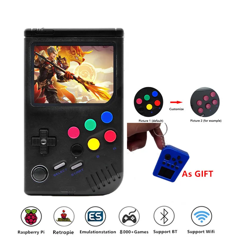 Новинка 2,0, ретро LCL Pi Boy Raspberry Pi для игры для мальчиков, видео игровая консоль, портативная Классическая портативная игровая приставка Raspberry Pi 3B/A
