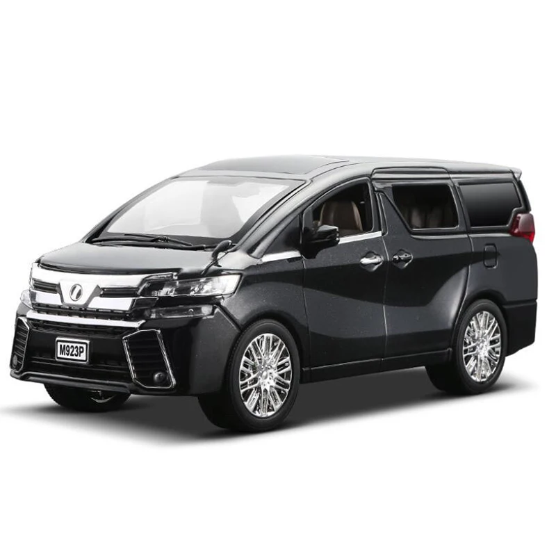 Модель автомобиля имитация 1:24 Toyota Alphard MPV из сплава игрушечная машинка со