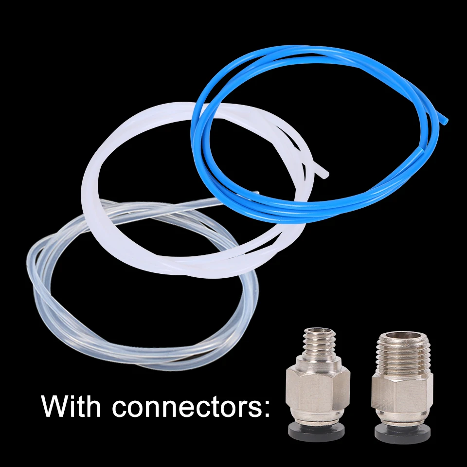 

PC4-M6 Pneumatic Connector With 1M PTFE Teflonto Tube 2*4MM For 1.75mm Bowden Extruder VS ender 3 Upgrade Kit 3D Printer Parts