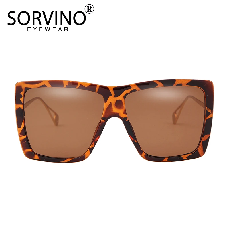 Мужские большие квадратные солнцезащитные очки SORVINO в стиле ретро 2020 роскошные