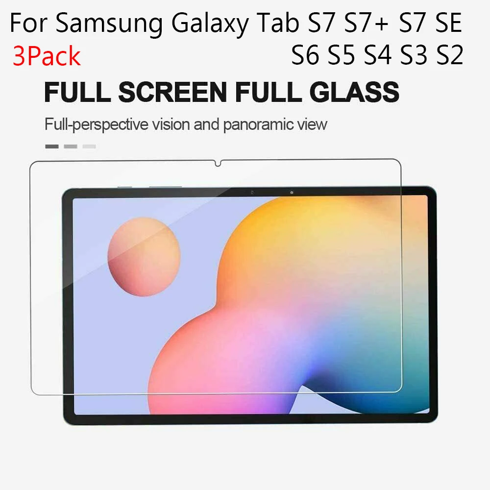 

Защитное стекло для Samsung Galaxy Tab S7 2020, t870, t875, Samsung Galaxy Tab S7 Plus, Fe, S5E, S4, 3 шт.