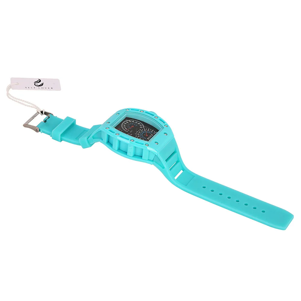 

2021 Fashion Sports Men Watch LED Casual Car Instrument Surface Silicone Gifts Men Ladies Digital Wrist Watches montre homme