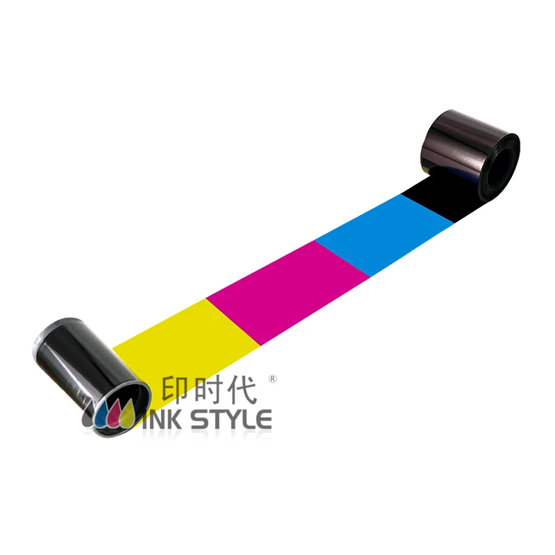 Набор из 2 шт. общий набор данных 534000-003 YMCKT цветная лента 500 принтов используется в