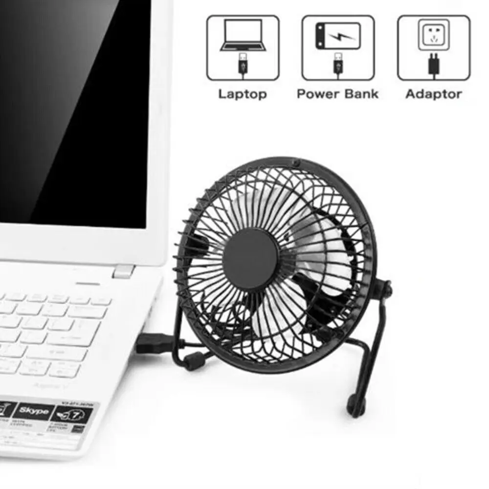 New Small Fan Mini Cooler USB Table Desk USB-Powered Desktop PC Portable Cooling 360 Degree Rotation Fans | Обустройство дома