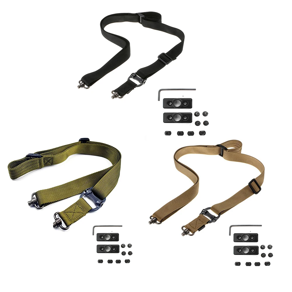 

QD Sling Belt Rope Kit MS4 Adjustable 2 Point Safety Mission Hunting Accessories Nylon Safety Lanyard Military Mission Gear