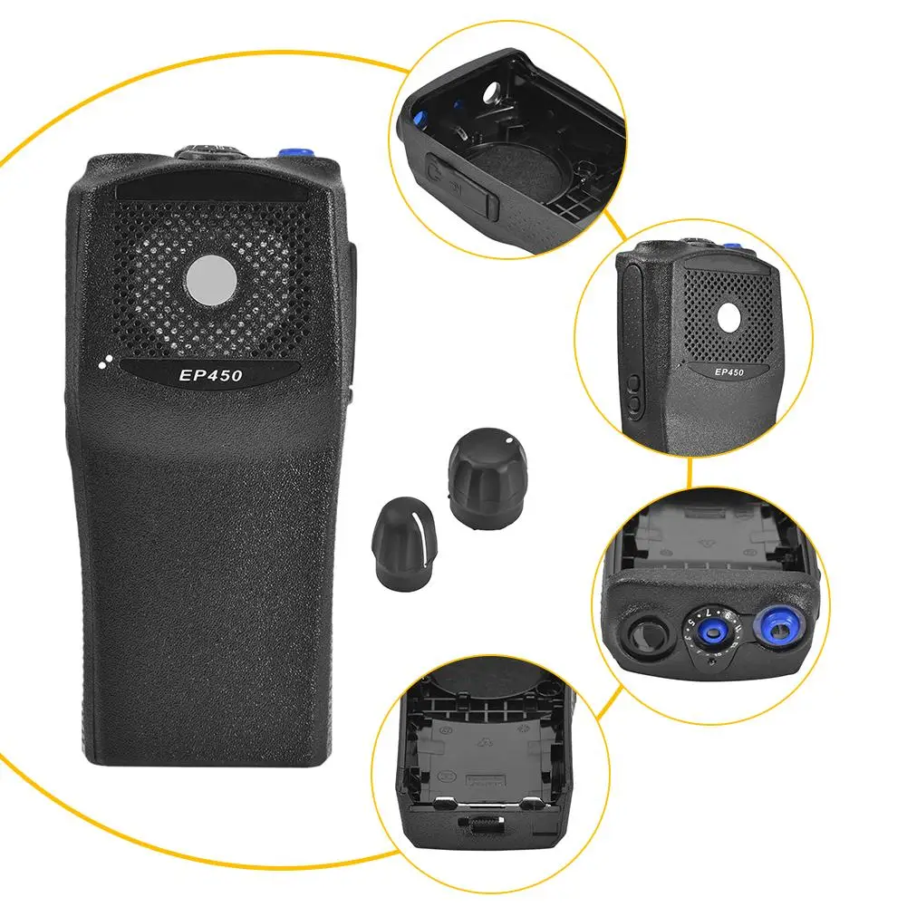 Высокое качество Передняя Крышка для Motorola EP450 Walkie Talkie с ручкой оболочки|Запчасти