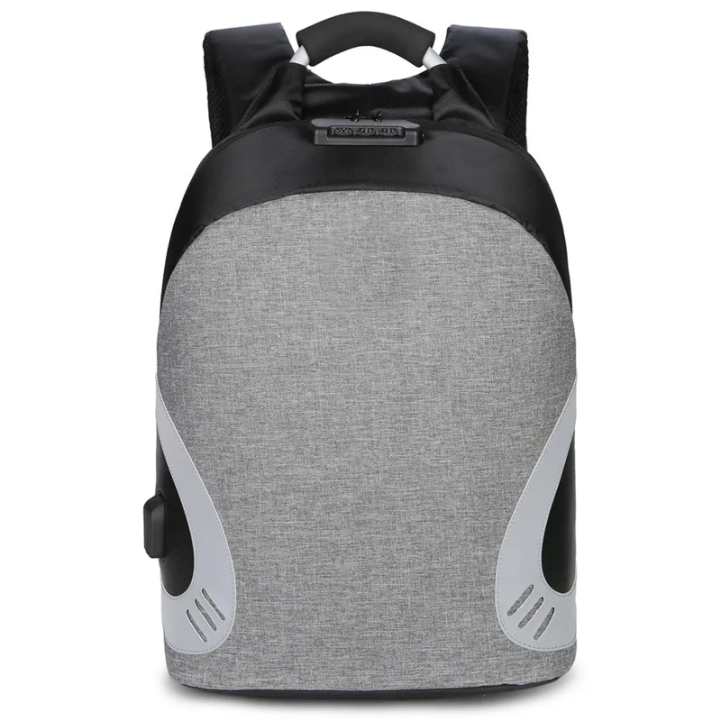 

Мужской вместительный рюкзак с USB-разъемом и защитой от кражи