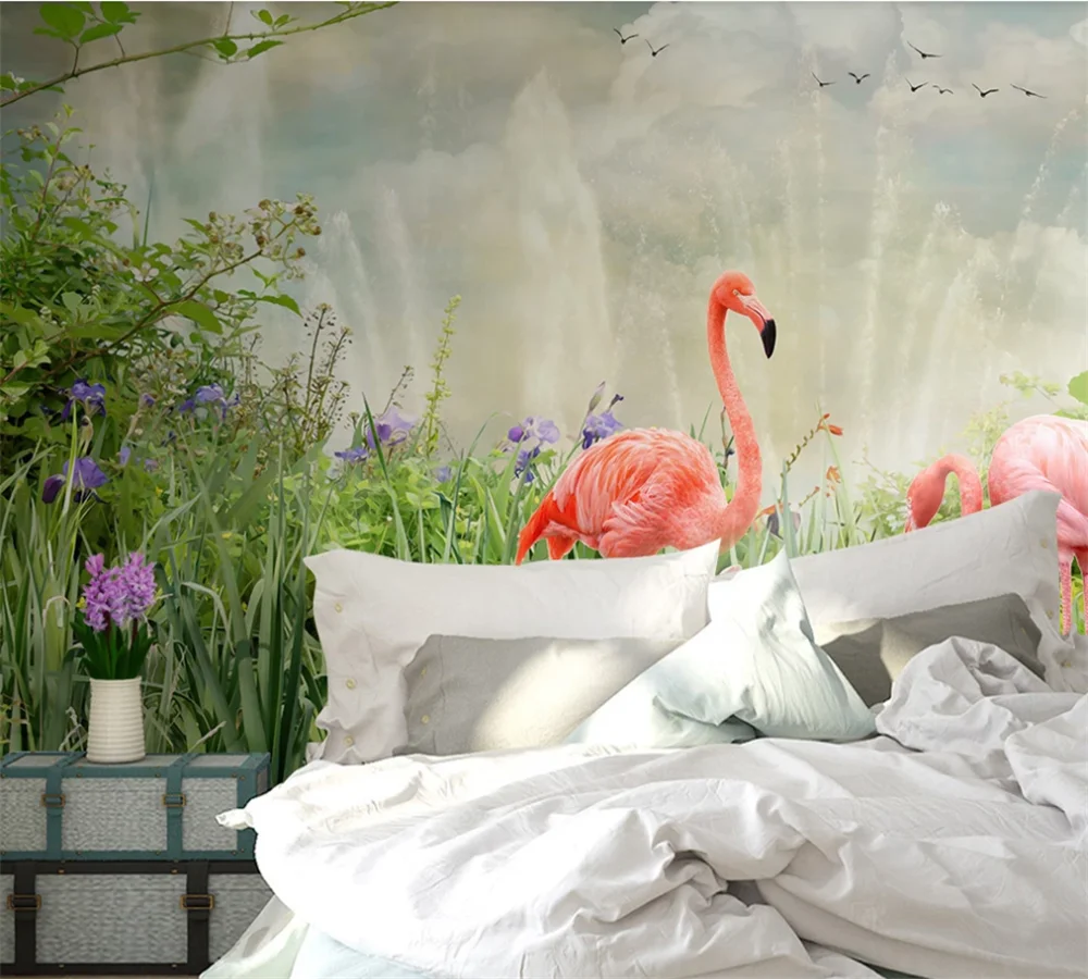 Пользовательские 3D обои росписи современный минималистский маленькие свежие