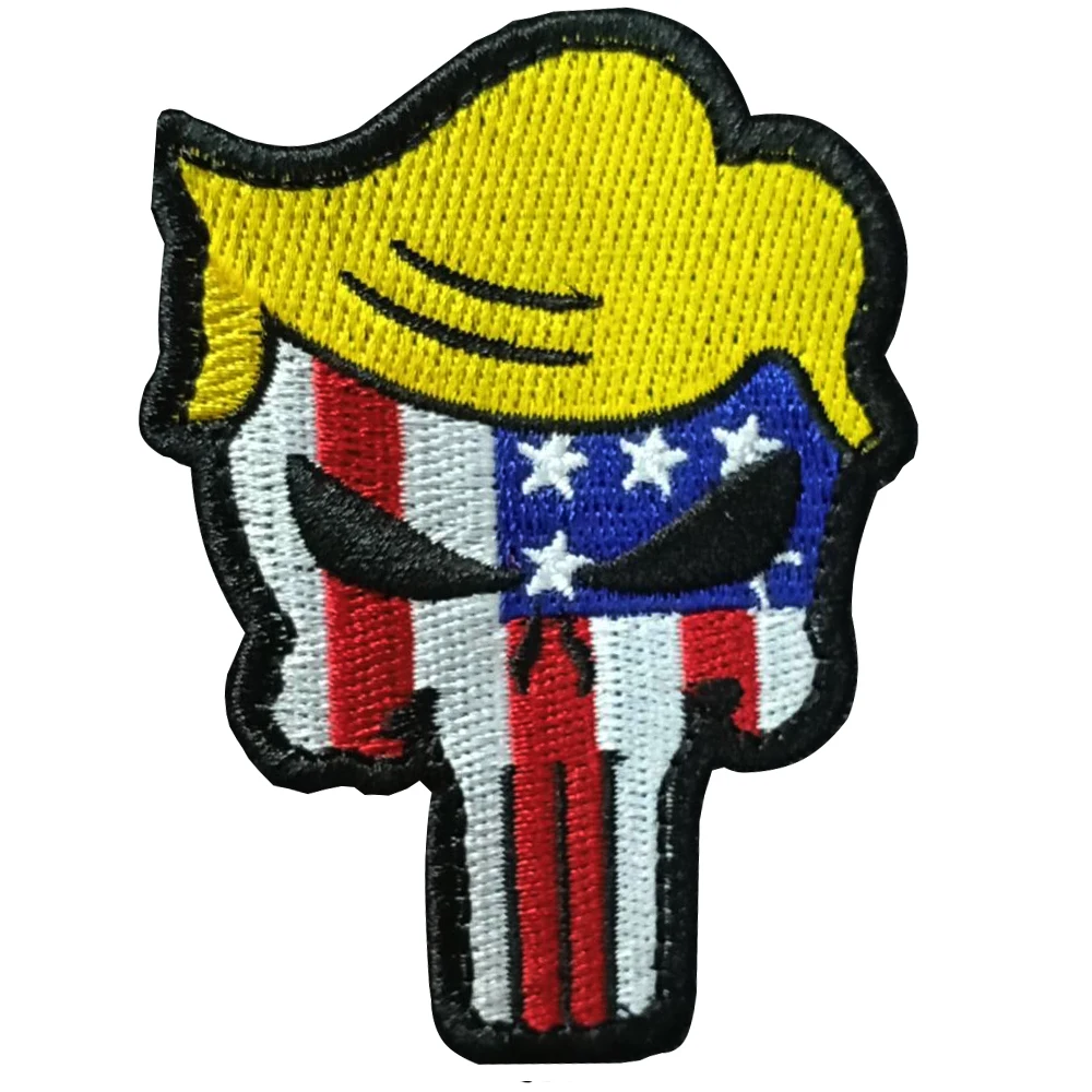 Новый 3D вышивка Каратель нарукавная повязка тактический армейский значок одежда