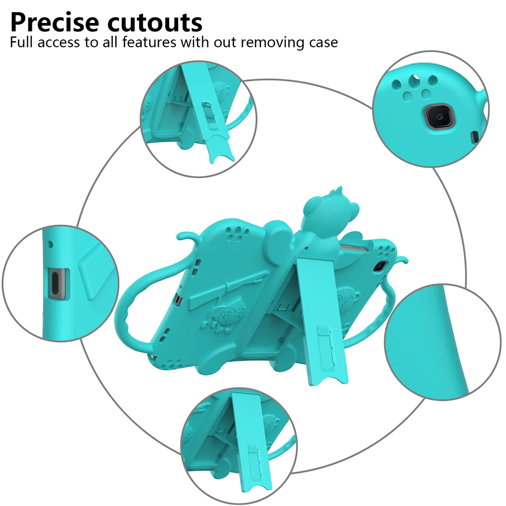 

Kids Case For Samsung Galaxy Tab A7 2020 SM T500 T505 T507 Silicone Child Stand Tablet Cover For Tab A 8 T290 T295 2019 Cases