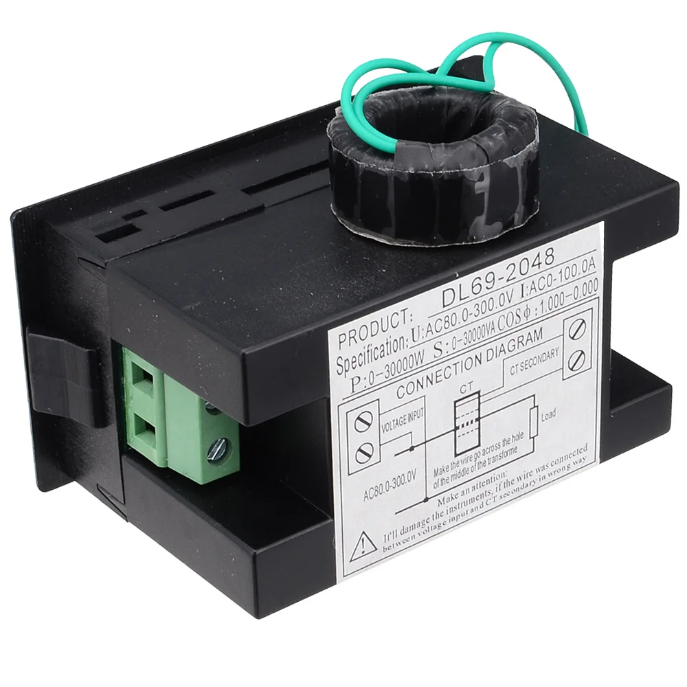 Высокое качество мульти Функция AC80 300V 100A Мощность метр DL69 2048 цифровой Дисплей