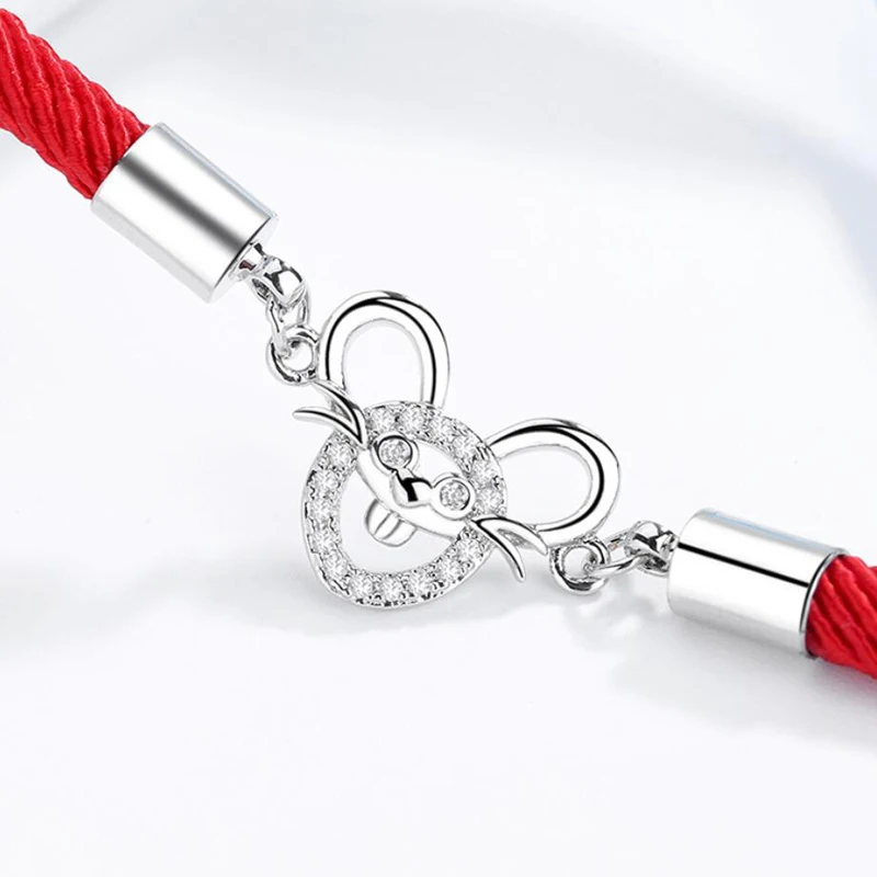 Последняя китайская мышь из зодиака браслеты с благословением для женщин