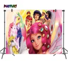 Фотофон Mia and Me фон для детской вечеринки на день рождения Розовая фея Единорог полиэстер винил фото плакат Фотообои