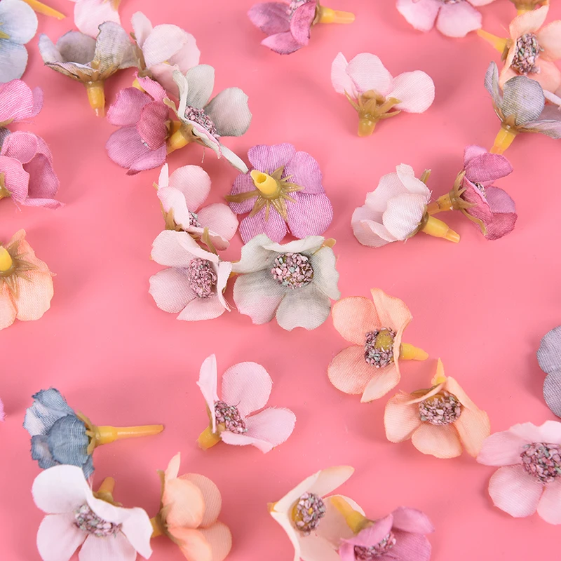 2 5 см/шт. мини Маргаритка из шелка многоцветная гирлянда с искусственным цветком