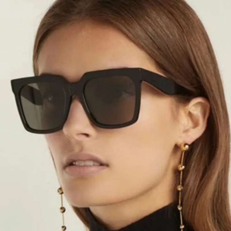 Классические популярные Квадратные Солнцезащитные очки модные солнцезащитные