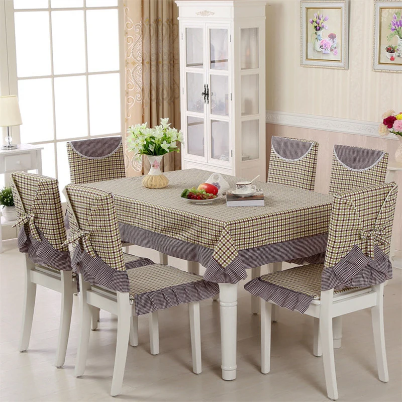 Новинка 13 шт./компл. скатерти из полиэстера кружевные чехлы на стулья обеденные