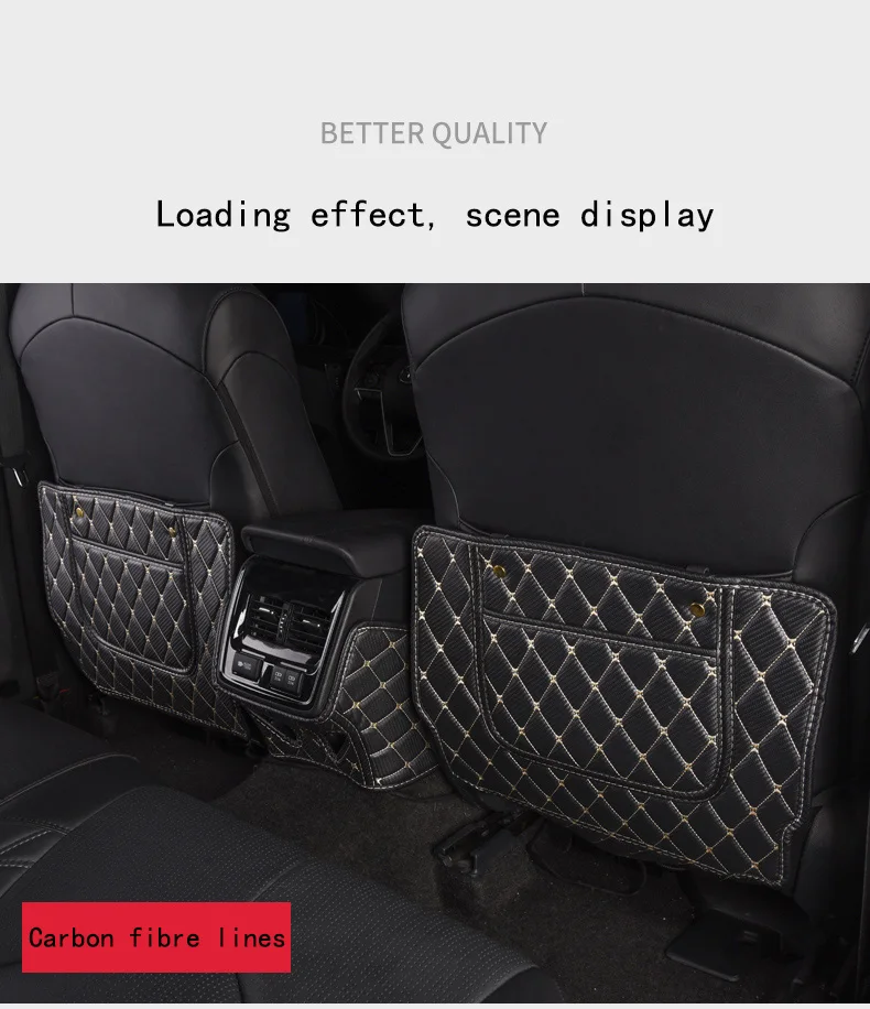 Кожаный защитный анти-ногами для Toyota Camry Avalon автомобильное заднее сиденье анти-удар коврик авто сиденье защитные накладки