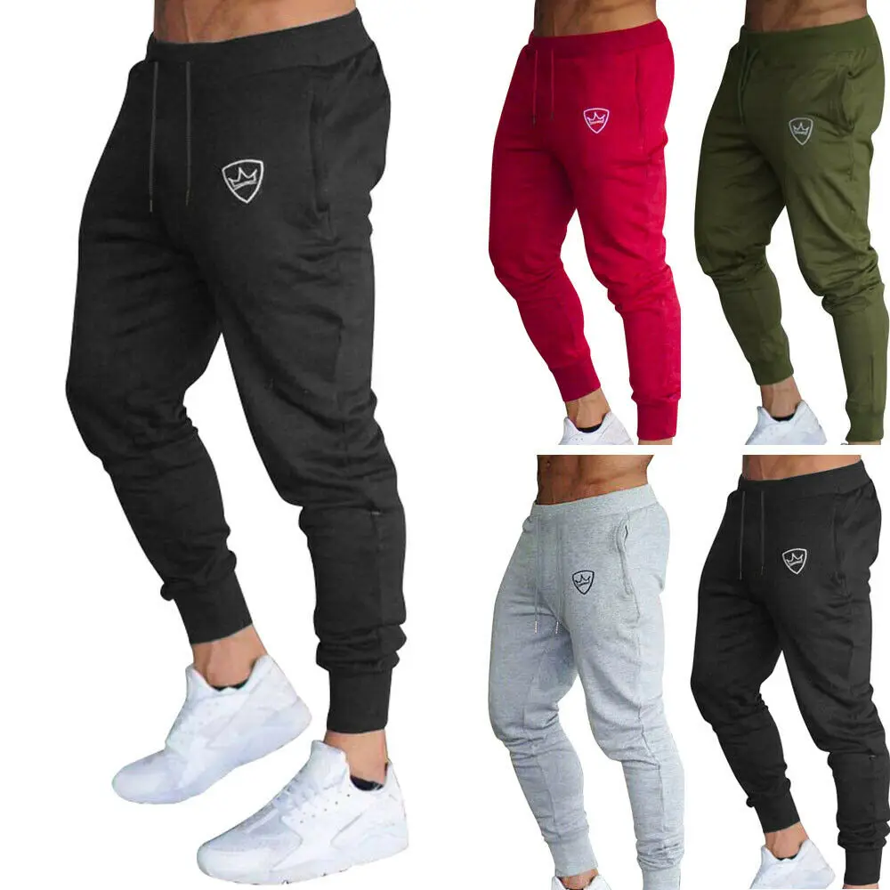 

Spring Fall Men's Sport Pants Gym Slim Fit Workout Trousers Running Joggers Sweatpants Male Casual Solid Pants 2021 New