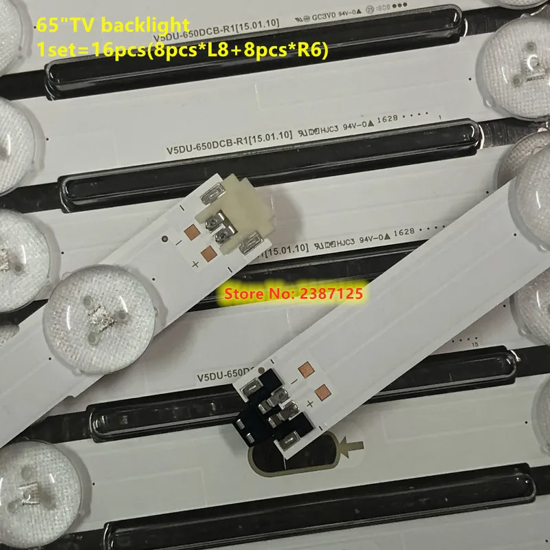 Фото Светодиодная лента подсветки для UA65KUC30S UA65JU7800 UA65KU6880 UA65KU6310 UA65KU6300 UA65K6200 UA65KU6000 LM41-00109W/V CY-GJ065HGLV4H №2