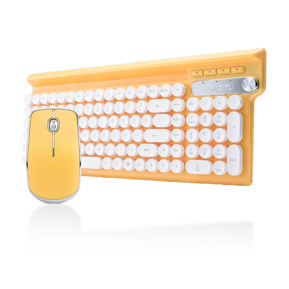 2 4 ГГц Беспроводной Батарея версия игровая клавиатура Мышь Водонепроницаемый