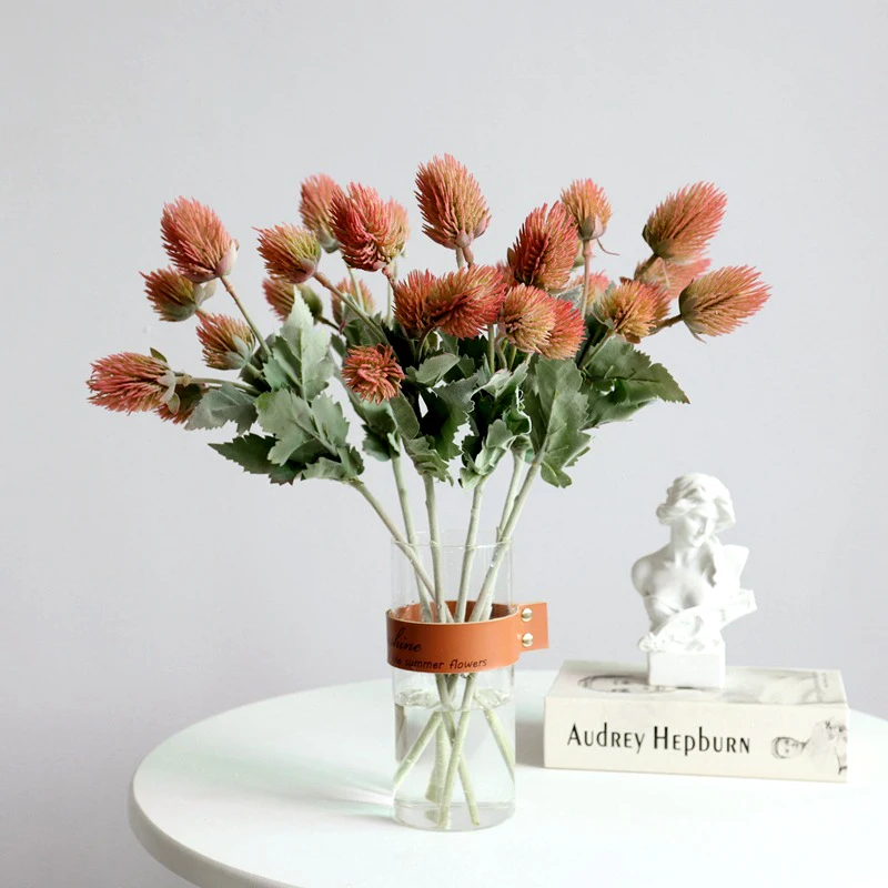 

46cm Artificial Flower Acacia, Thorny Flower Head DIY Home Decoration, Wedding Valentine's Day Gift Background Wall Fake Flowers