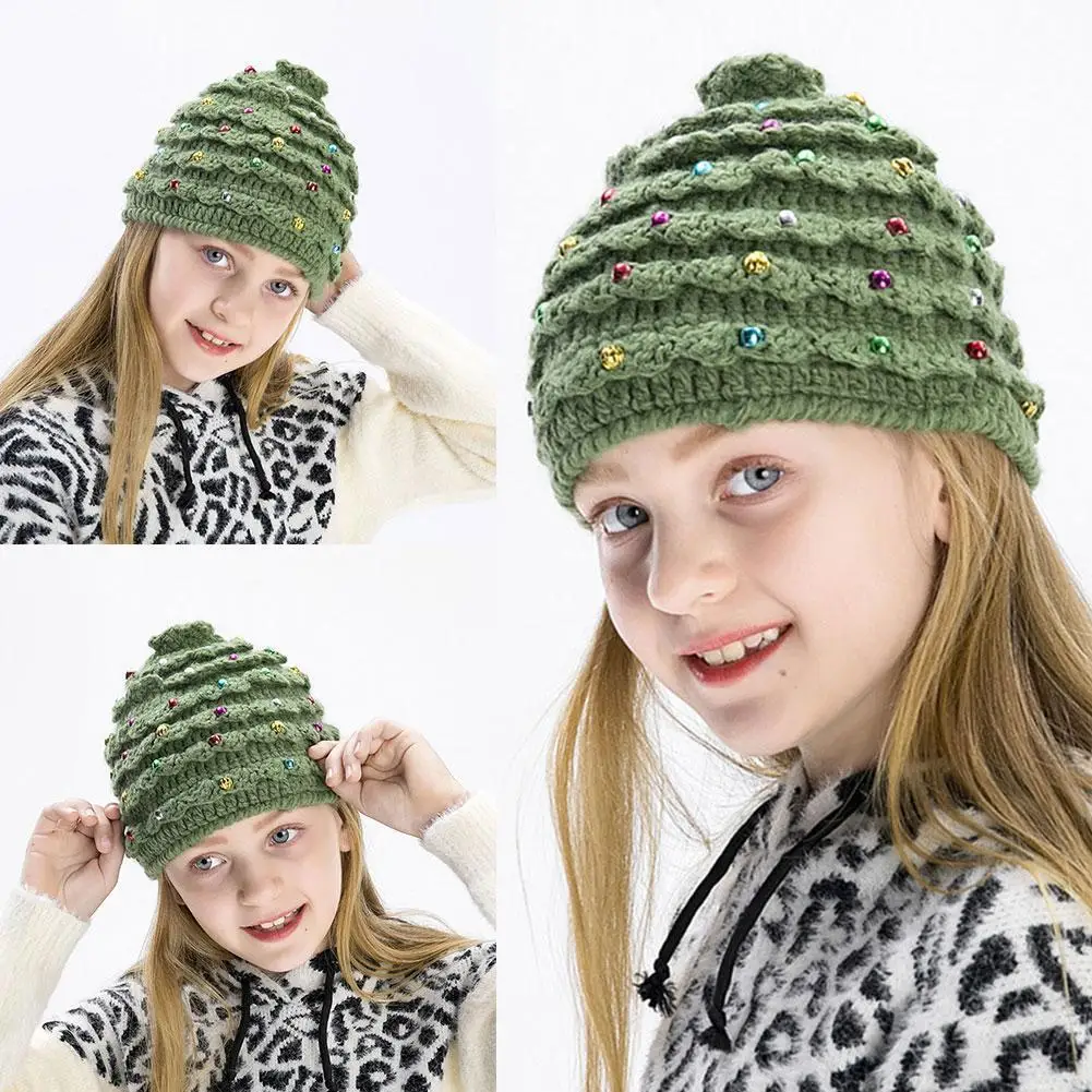

Woolen Hat Winter Holiday Christmas Tree Stars Men And Women Crochet Hats Riding Warm Ear Caps Cold Hats