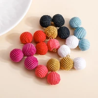 20pcs soft fur balls wool poms woollen balls charms for drop earrings bracelets keychain diy jewelry making