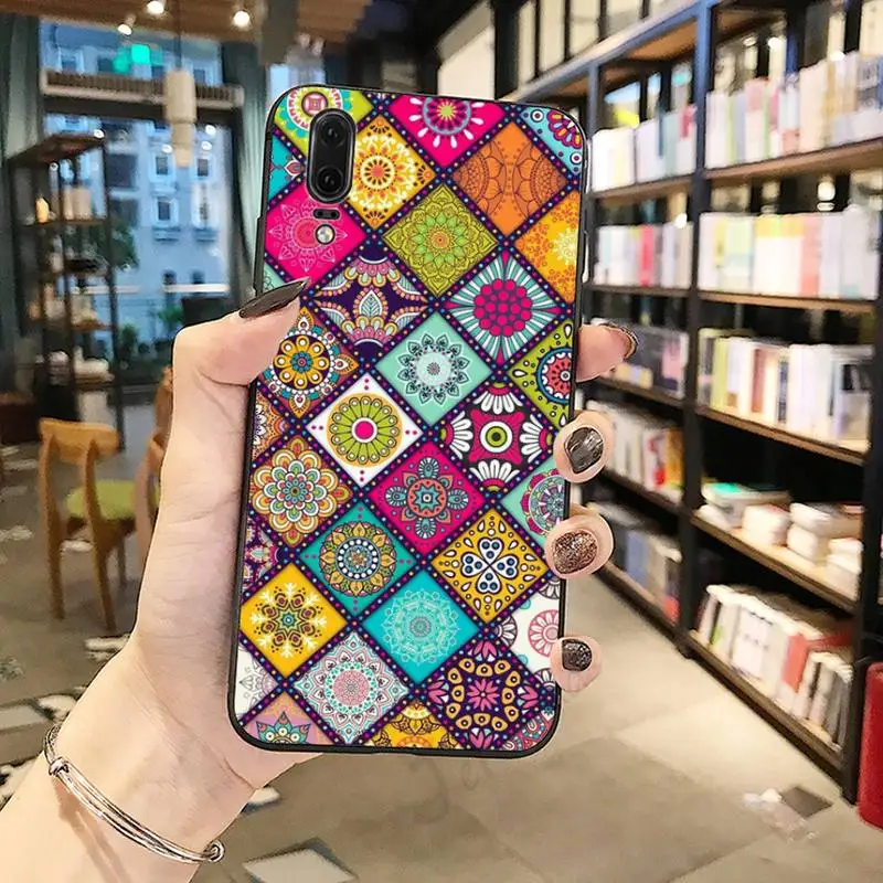

Colorful mandala printing art Phone Case For Huawei honor Mate P 10 20 30 40 Pro 10i 9 10 20 8 x Lite